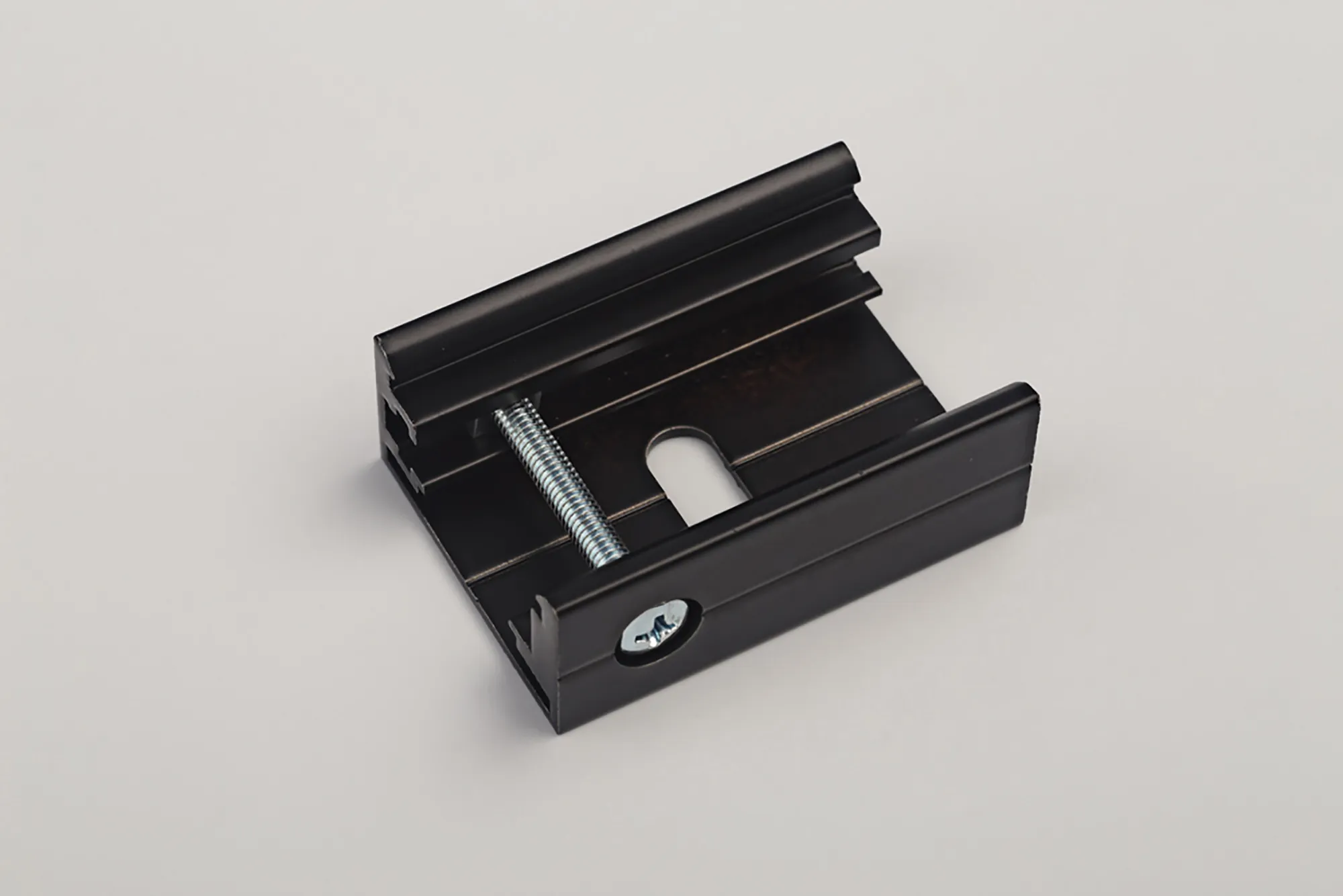 Clips For Ceiling & T Bar System-Oval Hole For 3 Circuit Surface Mounted Track Data Bus 99-018-2  Eutrac 3 Circuit Surface/DB-Black
